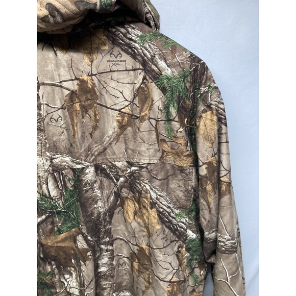 Realtree XTRA Woodland Camo Hunting Jacket Size Large Scent Control Camouflage - Picture 14 of 16